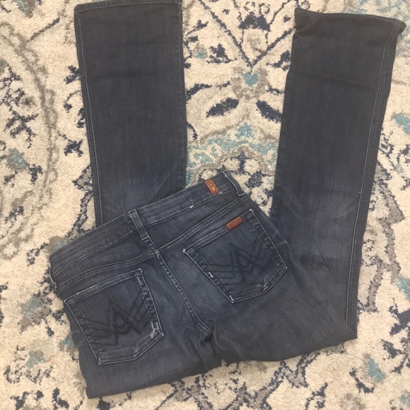 7 for all mankind boot cut “a pocket” jeans - Picture 4 of 7